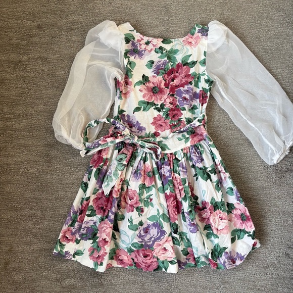 Vintage Girls Amy Too! cottagecore Dress with Sheer Sleeves size 8 - Picture 3 of 3